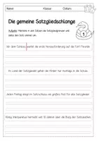 Vorschau - Stundenentwürfe - Im Land der Satzglieder - Stationenarbeit + Unterrichtsstunde zur Umstellprobe - Seite 1