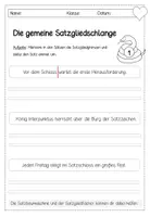 Vorschau - Stundenentwürfe - Im Land der Satzglieder - Stationenarbeit + Unterrichtsstunde zur Umstellprobe - Seite 3