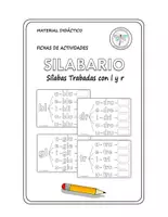 Vista previa - Hojas de trabajo - SILABARIO TRABADAS MINUSCULA L Y R - Portada