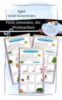 Vorschau - Arbeitsblätter - Weihnachten & Winter: "finde jemanden, der" - Spiel - Deckblatt