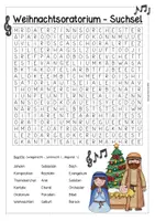 Vorschau - Arbeitsblätter - Weihnachtsoratorium - Suchsel (Johann Sebastian Bach) - Deckblatt