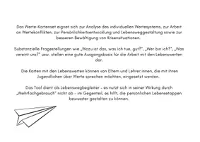 Vorschau - Bildkarten - Wertekarteset - Tool für Persönlichkeit/Lebensweggestaltung - Seite 1