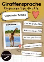 Vorschau - Poster - Giraffensprache | Eigenschaften der Giraffe - Deckblatt