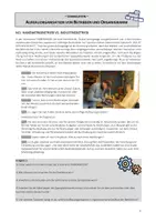 Vorschau - Stundenentwürfe - Lernbaustein "Aufbau von Betrieben und Organigramm" - Deckblatt
