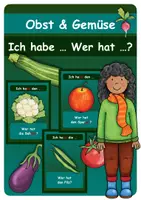 Vorschau - Spiele - Obst & Gemüse - Ich habe ... Wer hat ...? (gesunde Ernährung | Lesespiel) - Deckblatt