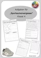 Vorschau - Arbeitsblätter - Aufgaben für Sportsachenvergesser Klasse 4 - Deckblatt