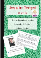 Vorschau - Arbeitsblätter - Der 12jährige Jesus im Tempel - Erwachsen werden im NT - Deckblatt