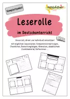 Vorschau - Stundenentwürfe - Leserolle *Umfassendes Komplettpaket* für Lektüre - Deckblatt
