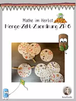 Vorschau - Spiele - Menge-Zahl-Zuordnung Klammerkarten ZR6 Herbst - Deckblatt