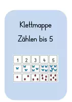 Vorschau - Stationenlernen - Klettmappen - Zählen bis 5 - Deckblatt