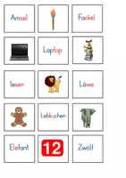 Vorschau - Stationenlernen - L l - Bild und Wort zuordnen - Seite 1