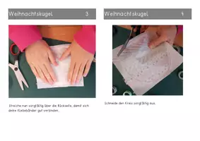 Vorschau - Mal- und Bastelvorlagen - Weihnachtskugel basteln aus Washi Tape - Schritt für Schritt Anleitung für deine Schüler:innen - Seite 3
