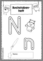 Vorschau - Arbeitsblätter - Buchstabenheft zum Nn mit Übungen zur phon. Bewusstheit & zum Lesen - Seite 3