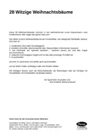 Vorschau - Mal- und Bastelvorlagen - 28 Witzige Weihnachtsbäume als Ausmalbilder, Fensterbilder oder Weihnachtsdeko - Seite 1
