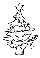 Vorschau - Mal- und Bastelvorlagen - 28 Witzige Weihnachtsbäume als Ausmalbilder, Fensterbilder oder Weihnachtsdeko - Seite 2