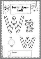 Vorschau - Arbeitsblätter - Buchstabenheft zum W mit Übungen zum Lesen und Schreiben - Seite 3