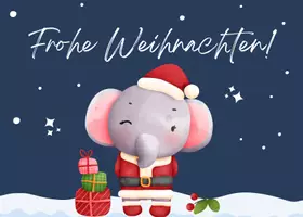 Vorschau - Arbeitsblätter - Postkarte Weihnachten Elefantenklasse - Seite 2