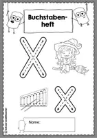 Vorschau - Arbeitsblätter - Buchstabenheft zum X mit Übungen zum Lesen & Schreiben - Seite 3