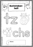 Vorschau - Arbeitsblätter - Buchstabenheft zum tz & chs mit Übungen zum Lesen & Schreiben - Seite 3