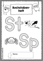 Vorschau - Arbeitsblätter - Buchstabenheft zum Sp und St mit Übungen zum Lesen & Schreiben - Seite 3
