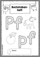 Vorschau - Arbeitsblätter - Buchstabenheft zum Pf mit Übungen zum Schreiben von Fragesätzen - Seite 3