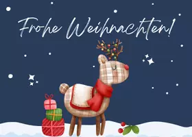 Vorschau - Mal- und Bastelvorlagen - Postkarte Weihnachten Hirschklasse - Seite 2
