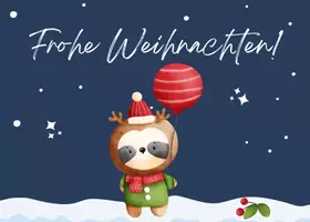 Vorschau - Mal- und Bastelvorlagen - Postkarte Weihnachten Faultierklasse - Seite 2