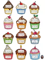Vorschau - Spiele - Cupcake-Puzzle - Unregelmäßige Verben (Präsens - Präteritum) - Seite 2