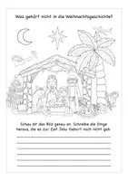 Vista previa - Hojas de trabajo - Weihnachtsmann oder Jesus - Weihnachten verstehen Deutsch / Alemán / Religion - página 1
