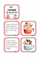 Vorschau - Stationenlernen - Lesezuordnungsspiel "Wer sitzt in der Tasse" , 2.Klasse - Seite 1