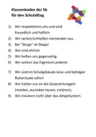Vorschau - Poster - Klassenkodex Klassenregeln (für den Schulalltag und den Klassenchat) - Seite 3