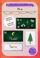 Vorschau - Präsentationen/Tafelbilder - Bucheinführung: N n (Digitales Tafelbild, analoges Material) - Deckblatt