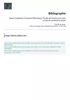 Aperçu - Feuilles d'exercices - Space Vocabulary Crossword Worksheet / Feuille de travail sur les mots croisés du vocabulaire spatial - Page 2