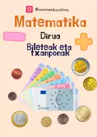 Vista previa - Hojas de trabajo - DIRUA - BILETEAK ETA TXANPONAK - INNOVA HEZKUNTZA - Portada