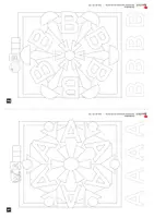 Vorschau - Arbeitsblätter - Mit Mandalas Buchstaben und Zahlen kennenlernen | Vorschule, Kindergarten, Grundschule, Klasse 1–2 | ABC, Alphabet, Zahlenraum 20, Feinmotorik, Anfangsunterricht, Kopiervorlagen, 180 Mandalas - Seite 2