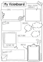 Aperçu - Matériel pour travaux manuels / dessin - My Visionboard - Sketchnotes for ESL Learners - Page 3