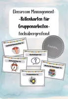 Vorschau - Anderer Materialtyp - Classroom Management: Rollenkarten für Gruppenarbeit - fachübergreifend - Deckblatt