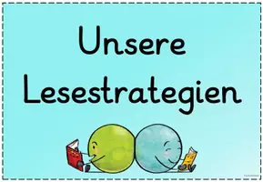 Vorschau - Poster - Tafelmaterial Lesestrategien & Fragen zum Text beantworten - Seite 2