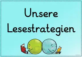 Vorschau - Poster - Tafelmaterial Lesestrategien & Fragen zum Text beantworten - Seite 3