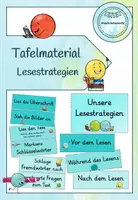 Vorschau - Poster - Tafelmaterial Lesestrategien & Fragen zum Text beantworten - Deckblatt
