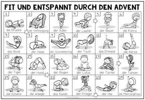 Vorschau - Arbeitsblätter - YOGA KIDS - Adventskalender - Seite 2