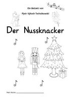 Vorschau - Arbeitsblätter - Tschaikowski - Der Nussknacker Arbeitsheft und Cliparts - Deckblatt