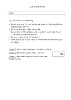 Vorschau - Klassenarbeiten - Deutsch-Schularbeit 4.Klasse - Seite 1