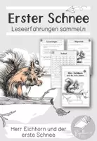 Vorschau - Arbeitsblätter - Leseerfahrungen sammeln | Herr Eichhorn und der erste Schnee - Deckblatt