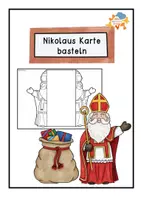 Vorschau - Arbeitsblätter - Nikolaus Karte basteln - Deckblatt
