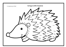 Vorschau - Mal- und Bastelvorlagen - Igel Lapbook (Klasse 1) - Seite 3