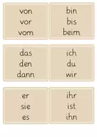 Vorschau - Stationenlernen - Lesekärtchen (30): häufige Wörter (1./2. Klasse) - Seite 3
