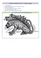 Aperçu - Préparation de séquence / Séquence complète - Histoire de l'art - Dictée différenciée - Monstres de la mythologie grecque - Page de couverture