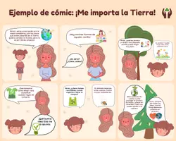 Vista previa - Manualidades / Dibujos para colorear - Crear un cómic: ¡Nos importa la Tierra! - página 3