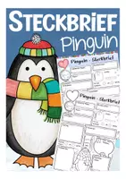 Vista previa - Hojas de trabajo - Steckbrief Deutsch / Alemán Pinguin - Portada